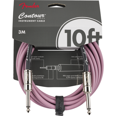 Cable Fender Contour Para Instrumento 3 Metros Burgundy Mist 0990571166